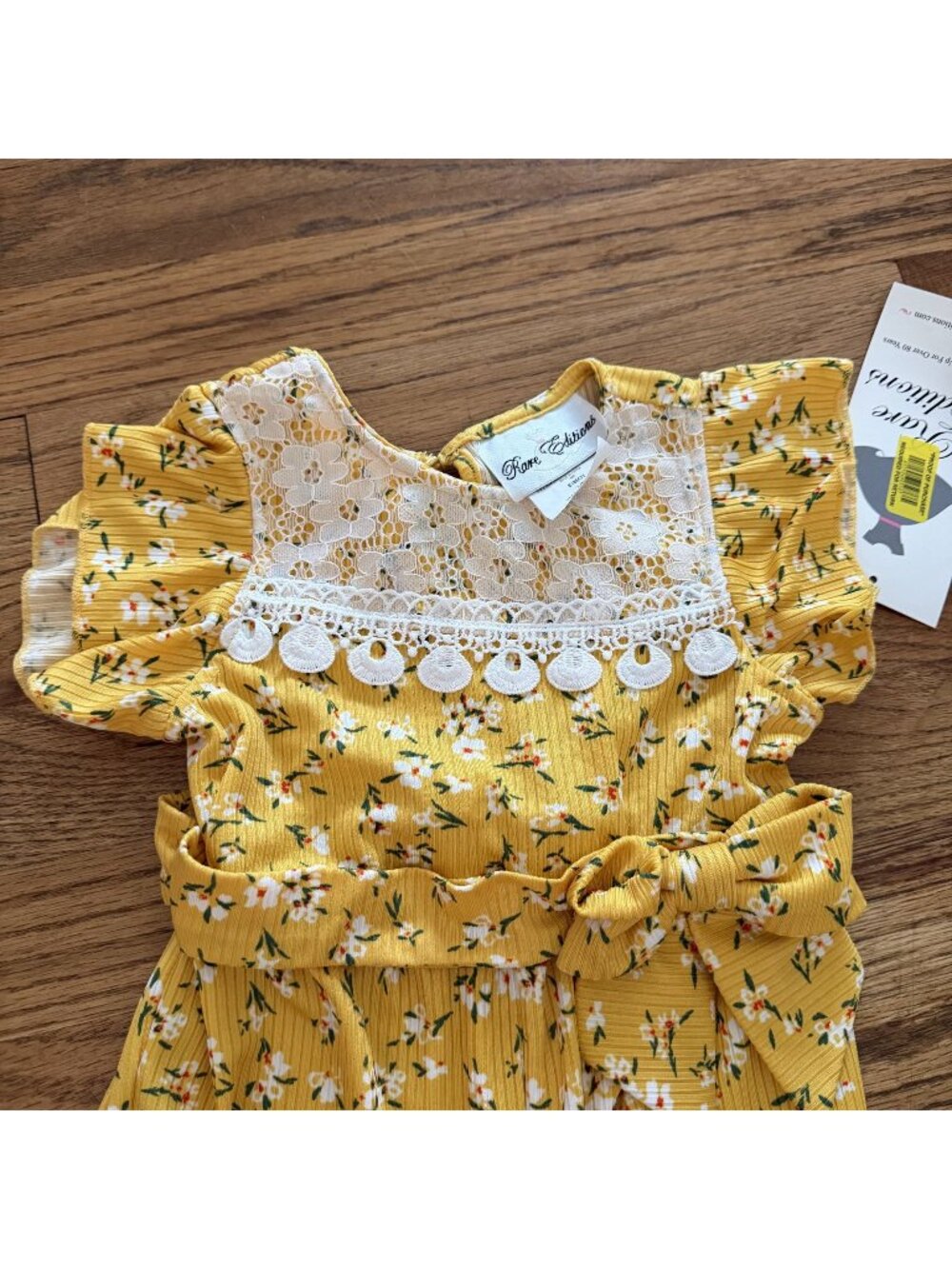Rare Editions Baby Girls 24 Month Yellow Jumper Romper New